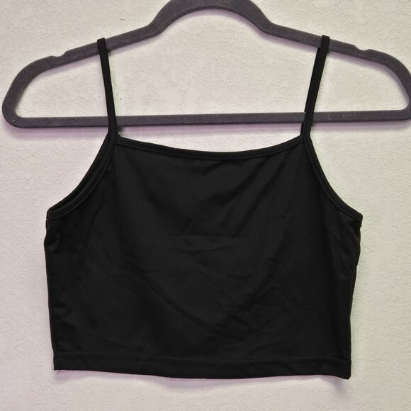 Skeleton Print Goth Punk Halloween Crop Top Spaghetti Straps S Tank Top - Picture 2 of 7